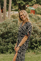 Long Larissa Zebra Dress