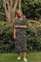 Long Larissa Zebra Dress