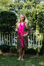 Front Tie Pinky Leopard