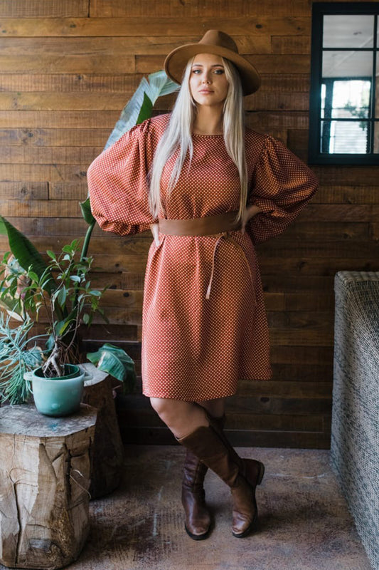 Balloon Sleeve Dress