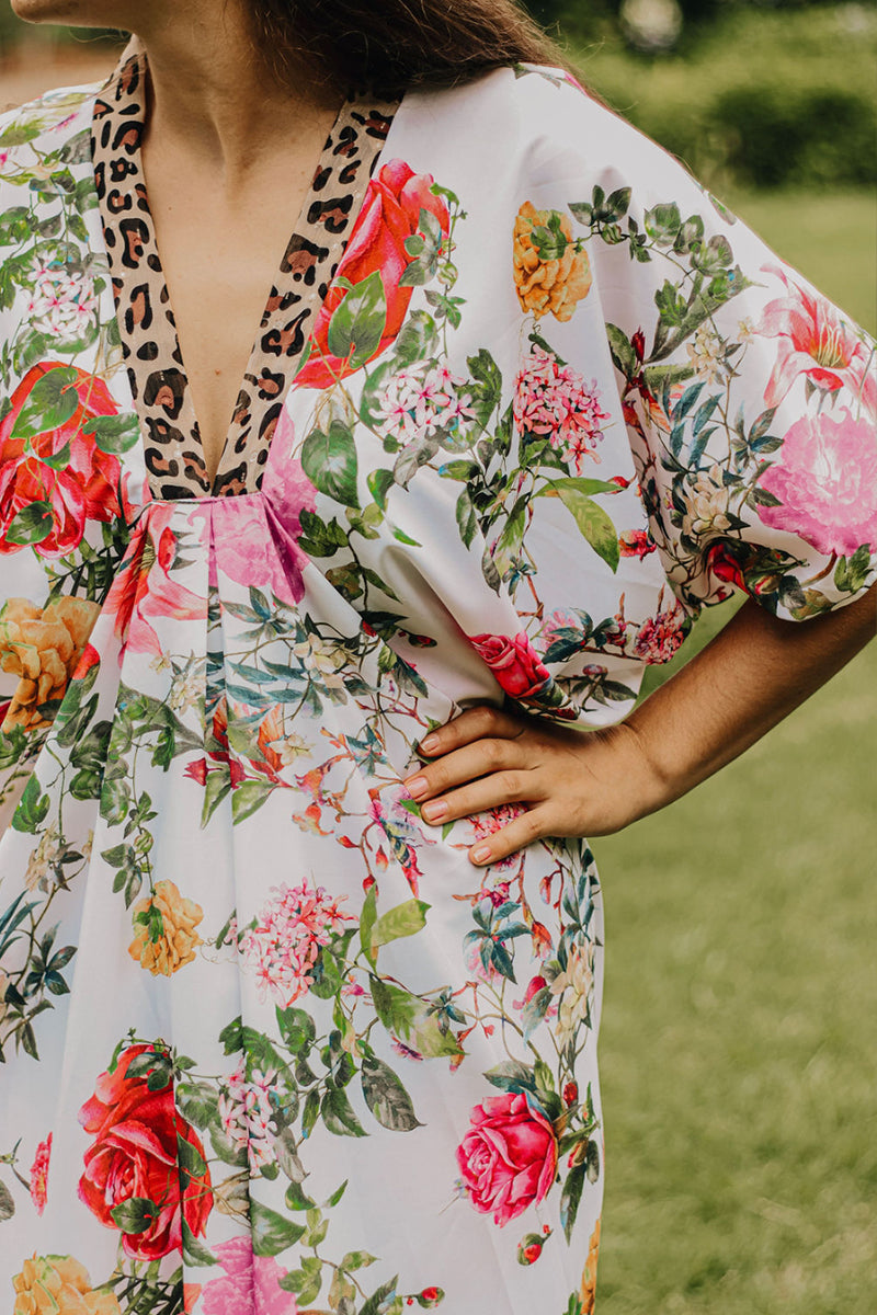 Lux Kaftan Dress White Summer