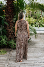 Sara Strappy Leopard Dress