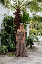 Sara Strappy Leopard Dress