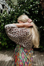 Lux Kaftan in Leopard Shimmer