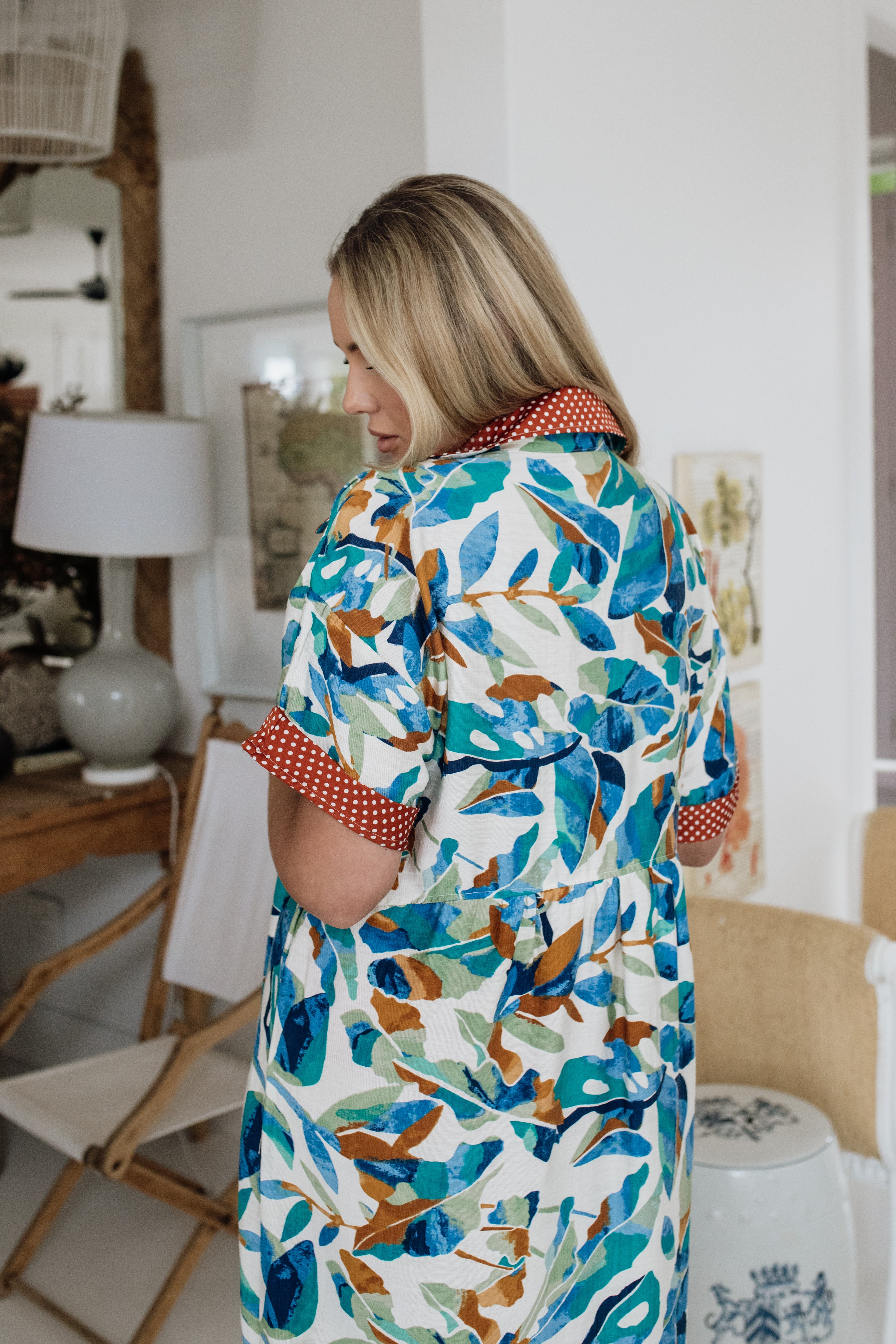 Free Flow Shirt Dress in Sanddune