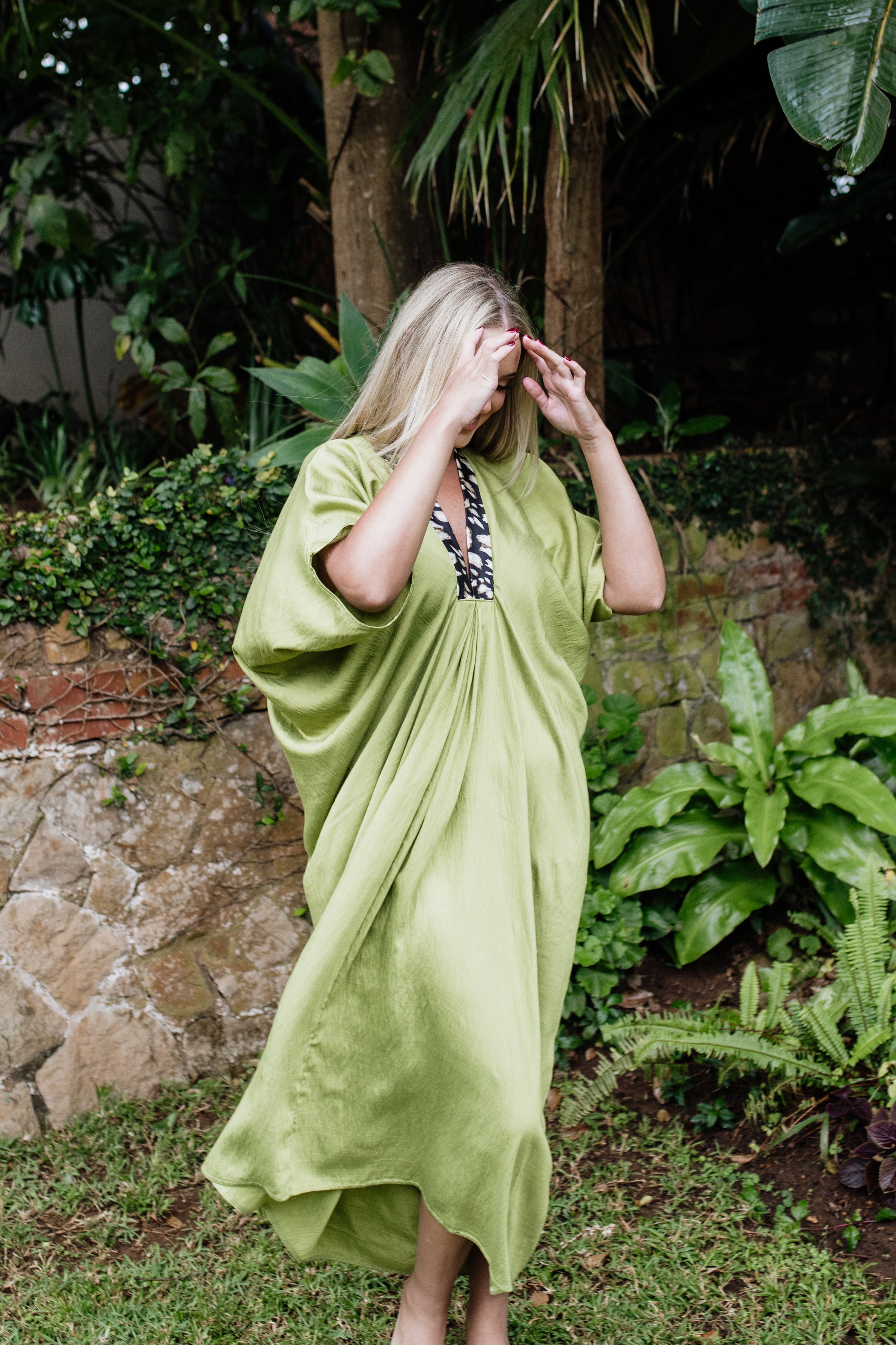 Lux Kaftan Green