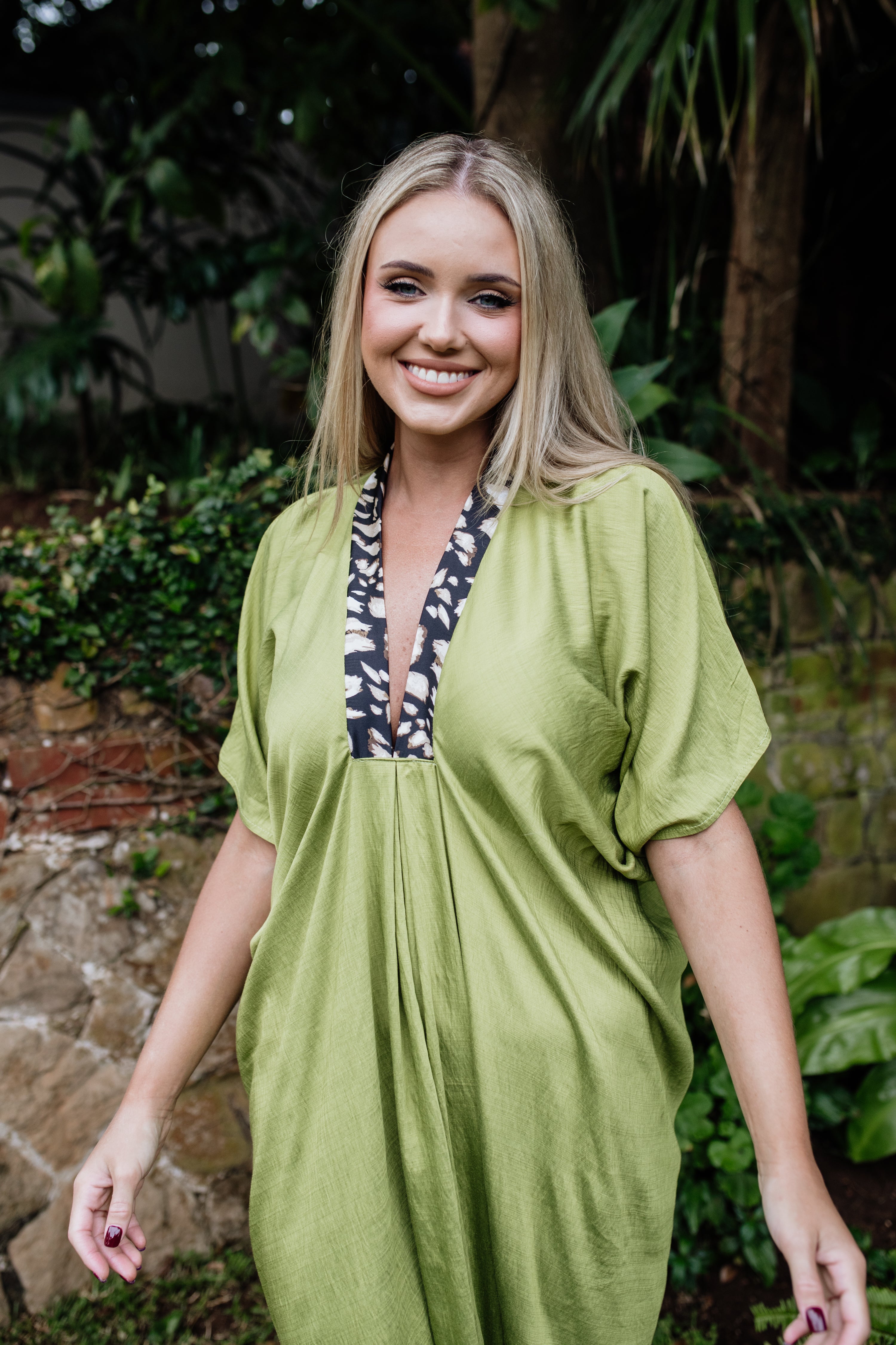 Lux Kaftan Green