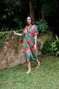 Lux Kaftan in Pink Floral