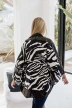 Zebra Sequin Shrug